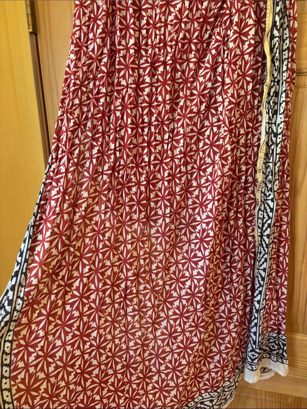 Cotton sarong shawl from India